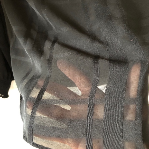 White House Black Market Dressy Black Top - Picture 7 of 9